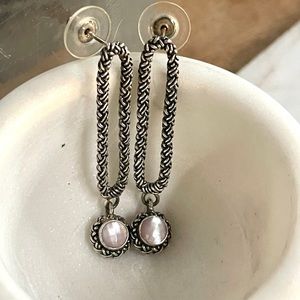 Sterling Silver Moonstone Earrings
